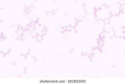 Light Pink vector texture with artificial intelligence concept. Colorful design in simple style with AI links. Pattern for  poster, banner of technology.