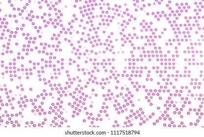 Light Pink vector texture with beautiful stars. Glitter abstract illustration with colored stars. Smart design for your business advert.