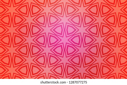 Light Pink vector texture with beautiful stars. Stars on blurred abstract background with gradient. Smart design for your business advert.