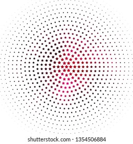 Light Pink vector texture with beautiful stars. Blur decorative design in simple style with stars. Pattern for websites, landing pages.