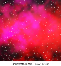 Light Pink vector texture with beautiful stars. Colorful illustration in abstract style with gradient stars. Pattern for websites, landing pages.