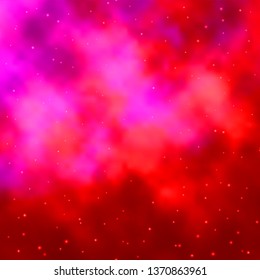 Light Pink vector texture with beautiful stars. Modern geometric abstract illustration with stars. Design for your business promotion.