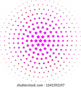 Light Pink vector texture with beautiful stars. Colorful illustration in abstract style with gradient stars. Design for your business promotion.