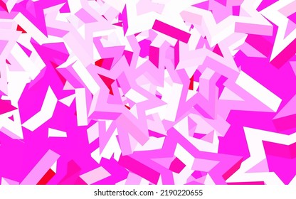 Light Pink vector texture with beautiful stars. Modern geometrical abstract illustration with stars. Pattern for futuristic ad, booklets.