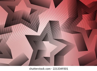 Light Pink vector texture with beautiful stars. Blurred decorative design in simple style with stars. Best design for your ad, poster, banner.