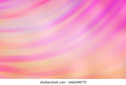 Light Pink vector texture with bent lines. An elegant bright illustration with gradient. Brand new design for your ads, poster, banner.
