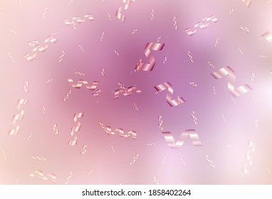 Textura vectorial rosa claro en estilo de cumpleaños. Una Ilustración inteligente con elementos de Navidad degradados. Patrón de folletos, folletos educativos.