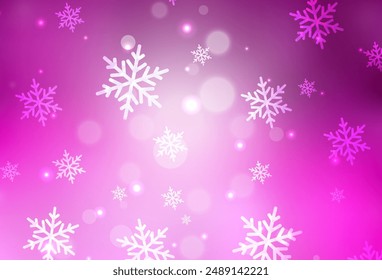 Textura de Vector rosa claro en estilo de cumpleaños. Una ilustración inteligente con Elementos de Navidades degradadas. Patrón para la escuela, Sitios web de gramática.