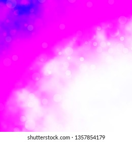 Light Pink vector texture with circles. Abstract colorful disks on simple gradient background. Pattern for booklets, leaflets.