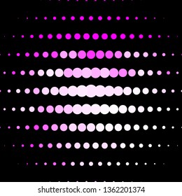 Light Pink vector texture with circles. Glitter abstract illustration with colorful drops. Pattern for booklets, leaflets.