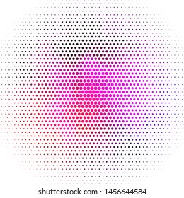 Light Pink vector texture with circles. Colorful illustration with gradient dots in nature style. New template for your brand book.