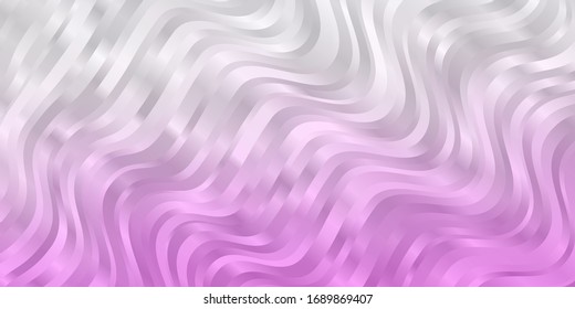 Light Pink vector texture with circular arc. Colorful illustration with curved lines. Best design for your posters, banners.