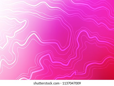 Light Pink vector texture with colored lines. Shining colored illustration with narrow lines. The pattern can be used for busines ad, booklets, leaflets