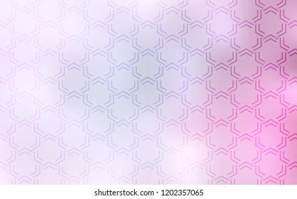 Light Pink vector texture with colored lines. Decorative shining illustration with lines on abstract template. Template for your beautiful backgrounds.