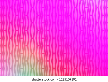 Light Pink vector texture with colored lines. Blurred decorative design in simple style with lines. The template can be used as a background.