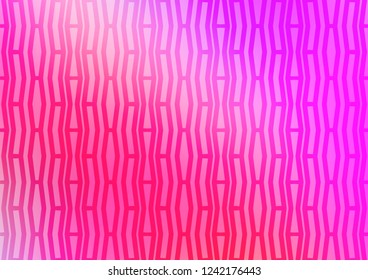 Light Pink vector texture with colored lines. Glitter abstract illustration with colored sticks. The template can be used as a background.