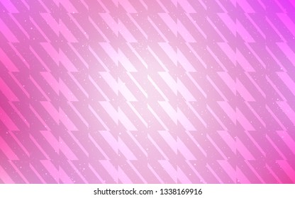 Light Pink vector texture with colored lines. Glitter abstract illustration with colorful sticks. Template for your beautiful backgrounds.