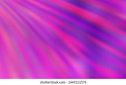 Light Pink vector texture with colored lines. Shining colored illustration with sharp stripes. Template for your beautiful backgrounds.