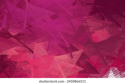 Light Pink vector texture with colored lines. Shining colored illustration with sharp stripes. Pattern for ad, booklets, leaflets.