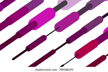 Light Pink vector texture with colored capsules. Blurred decorative design in simple style with lines. Smart design for your business advert.