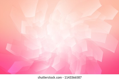Light Pink vector texture with colorful hexagons. White background with colorful hexagons. Pattern can for your ad, booklets.