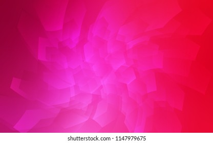 Light Pink vector texture with colorful hexagons. Illustration of colored hexagons on white surface. New design for website's poster, banner.