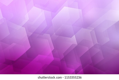 Light Pink vector texture with colorful hexagons. Design in abstract style with hexagons. Beautiful design for your business advert.