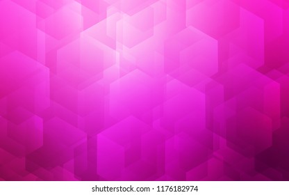 Light Pink vector texture with colorful hexagons. White background with colorful hexagons. Pattern for texture of wallpapers.
