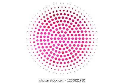 Light Pink vector texture with colorful hexagons. Illustration with set of colorful hexagons. Beautiful design for your business advert.