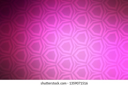 Light Pink vector texture with colorful hexagons. Abstract illustration with colorful hexagons. Pattern for texture of wallpapers.