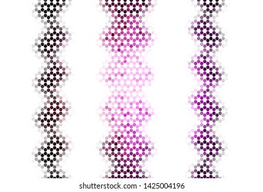 Light Pink vector texture with colorful hexagons. Blur background with colorful hexagons. Pattern for ads, leaflets.