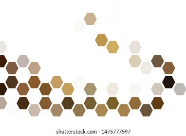 Light Pink vector texture with colorful hexagons. Blur background with colorful hexagons. Pattern for your ad, booklets.