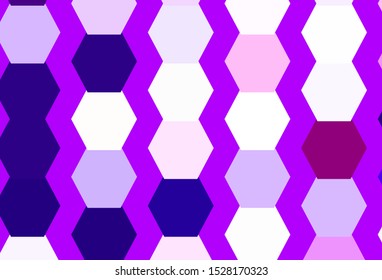 Light Pink vector texture with colorful hexagons. Design in abstract style with hexagons. New template for your brand book.