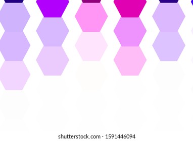 Light Pink vector texture with colorful hexagons. Design in abstract style with hexagons. New template for your brand book.
