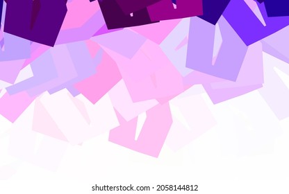 Textura vectorial rosa claro con hexágonos coloridos. Desenfoque del fondo con hexágonos coloridos. Patrón para las páginas de aterrizaje.