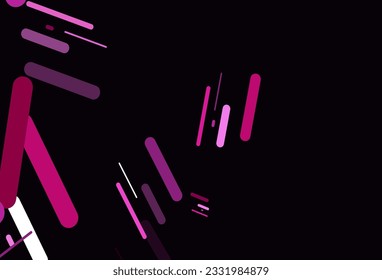 Textura vectorial rosa claro con líneas coloridas. Ilustración de colores brillantes con líneas estrechas. Patrón para sitios web, páginas de inicio.