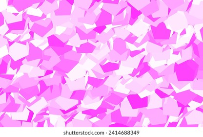 Textura vectorial rosa claro con hexágonos coloridos. Ilustración abstracta brillante en estilo hexagonal. Diseño para afiches y banners de sitios web.