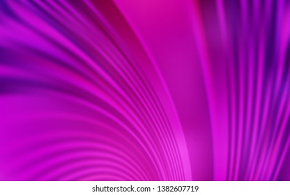 Light Pink vector texture with curved lines. Geometric illustration in abstract style with gradient.  Brand new design for your ads, poster, banner.