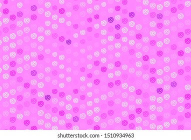 Light Pink vector texture with curved lines. A shining illustration, which consists of curved lines. Pattern for your business design.