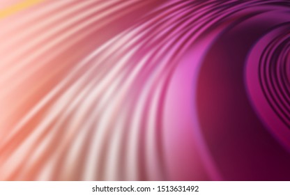 Light Pink vector texture with curved lines. A sample with colorful lines, shapes. Template for cell phone screens.