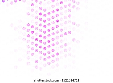 Light Pink vector texture with curved lines. A shining illustration, which consists of curved lines. Pattern for your business design.