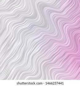 Light Pink vector texture with curves. Colorful illustration in abstract style with bent lines. Pattern for websites, landing pages.