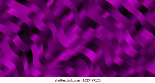 Light Pink vector texture with curves. Colorful illustration with curved lines. Pattern for ads, commercials.