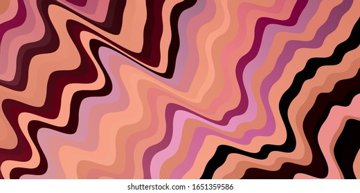 Light Pink vector texture with curves. Illustration in halftone style with gradient curves. Pattern for websites, landing pages.