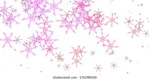 Textura vectorial rosa claro con curvas. Ilustración abstracta con líneas de degradado de banda. Patrón para sitios web, páginas de inicio.
