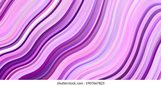 Light Pink vector texture with curves. Bright illustration with gradient circular arcs. Smart design for your promotions.