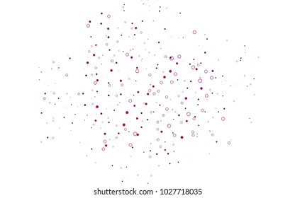 Light Pink vector  texture with disks. Modern abstract illustration with colorful water drops. Completely new template for your brand book.
