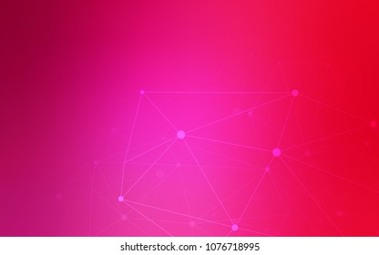 Light Pink vector texture with disks, lines. Illustration with set of colorful abstract circles and lines. Pattern can be used for beautiful websites.