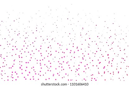Light Pink vector  texture with disks. Abstract illustration with colored bubbles in nature style. The pattern can be used for beautiful websites.