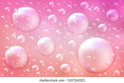 Light Pink vector texture with disks. Beautiful colored illustration with blurred circles in nature style. The pattern can be used for ads, leaflets of liquid.